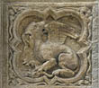 Panel 19:03 - Winged lion with dog's head